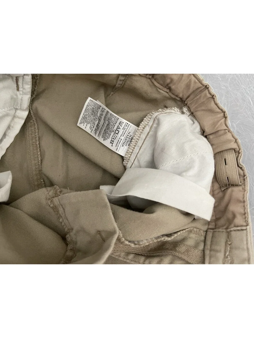 Old Navy Girls 14 Straight Leg Built In Flex Khaki Uniform Pants Adj. waist
